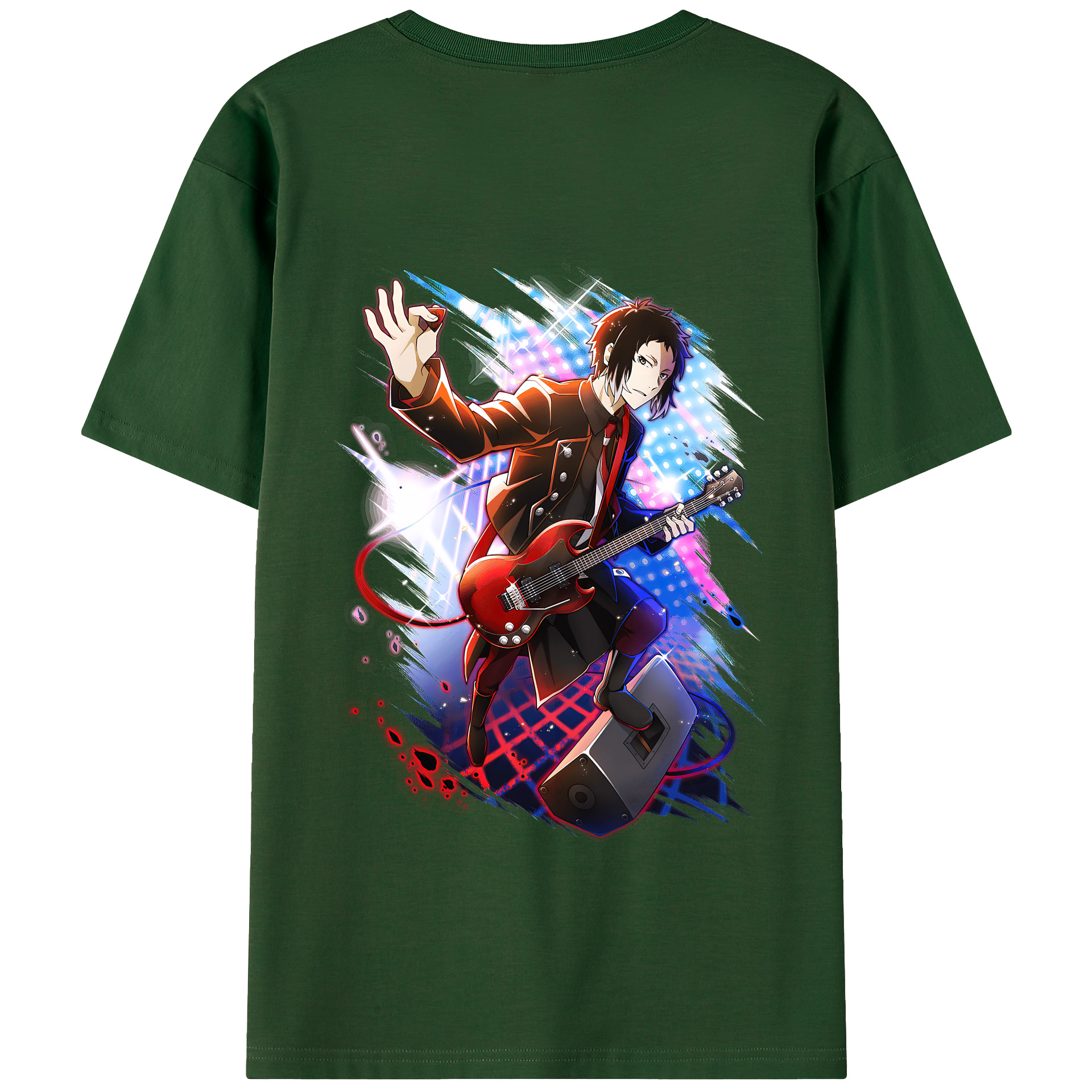 （画像用） 文豪ストレイドッグス Bungo Stray Dogs 綿100％半袖Tシャツ（背面プリント）